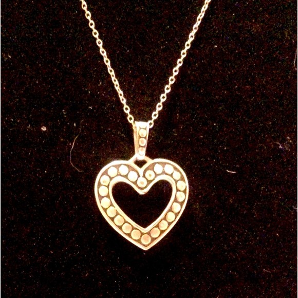 Sterling Silver Heart Pendant Necklace - Picture 3 of 4